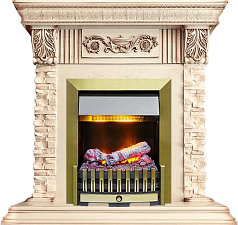 Каминокомплект Dimplex Luxemburg очаг Danville Antique Brass FB2 сланец/слоновая кость с патиной (каменный) Dimplex Luxemburg очаг Danville Antique Brass FB2 сланец/слоновая кость с патиной (каменный)