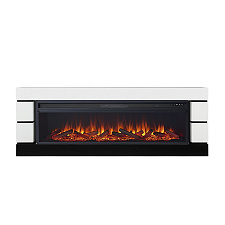 Электрический каминокомплект Royal Flame Modern Белый с черным с очагом Vision 60 LOG LED Royal Flame Modern Белый с черным с очагом Vision 60 LOG LED