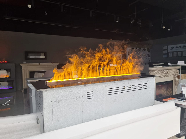 Каминокомплект Dimplex Boxx очаг Cassette 600 LNH-INT (с дровами) серый графит (выставочный образец)_3