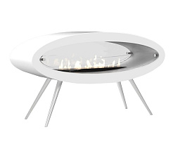 Напольный биокамин Decoflame Ellipse Floor белый Decoflame Ellipse Floor белый