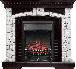 Каминокомплект Royal Flame Glasgow очаг Fobos FX Black венге/белый Royal Flame Glasgow очаг Fobos FX Black венге/белый