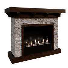 Каминокомплект Firezo Chalet 60, Темный дуб Firezo Chalet 60, Темный дуб