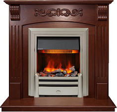 Каминокомплект Dimplex Sorrento очаг Chesford орех угловой Dimplex Sorrento очаг Chesford орех угловой